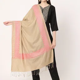 Moda Chales Ethnic Motifs Embroidered Woollen Shawl-picture-50