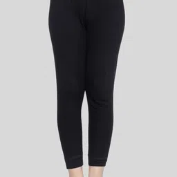 SPORTO Girls Ribbed Mid-Rise Thermal Bottoms-22