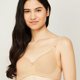 Ginger by Lifestyle Women Beige Solid Lightly Padded Bra-picture-26
