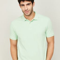 Fame Forever by Lifestyle Men Green Polo Collar T-shirt-image-39
