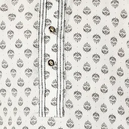 Pro-Ethic STYLE DEVELOPER Boys Ethnic Motifs Printed Pure Cotton Kurta with Pyjama Set image 2
