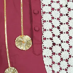 JUNITOS Floral Printed Regular Pure Cotton Straight Kurta with Pyjamas image 5