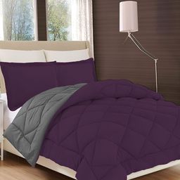 RF RELAXFEEL Purple & Grey Geometric Heavy Winter 233 GSM Double Bed Comforter-image-6