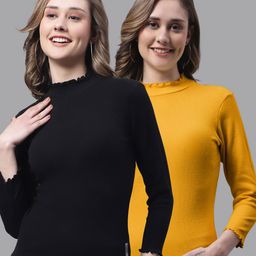 FBAR Pack Of 2 High Neck Cotton Top-image-62