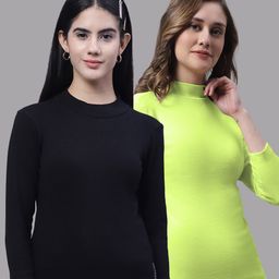 FBAR Pack Of 2 High Neck Cotton Top-image-92