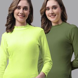 FBAR Pack Of 2 High Neck Cotton Top-image-61