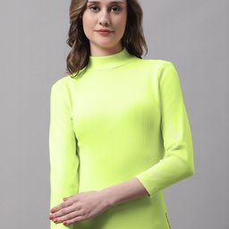 FBAR High Neck Long Sleeves Ribbed Cotton Top-picture-10
