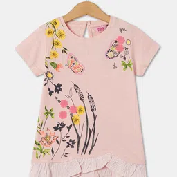 R&B Girls Floral Printed Cotton Regular Top-picture-33