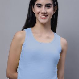FBAR Round Neck Ribbed Cotton Tank Top-image-21
