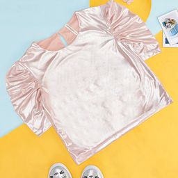 Pantaloons Junior Girls Puff Sleeves Cotton Top-picture-26