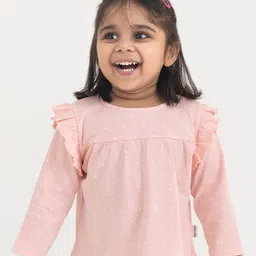 haus & kinder Self Design Cotton Round Neck Long Sleeves Casual Top-image-81