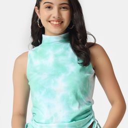 angloindu Tie & Dye High Neck Cotton Top-picture-54