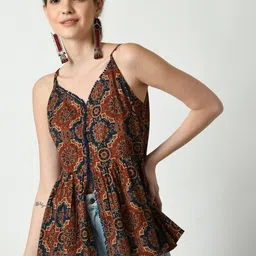 DressBerry Print Ethnic Pure Cotton Top-picture-4
