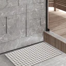 OBSESSIONS Taupe 3000 GSM Anti Slip Bath Rug-33