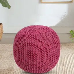 THE HOME CO. Violet Sitting Pouffe Ottoman-image-28