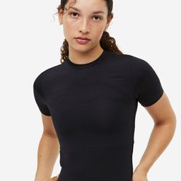 H&M DryMove Cropped Sports Top-image-23
