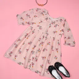 Ka-mee Pink Floral Dress-image-28