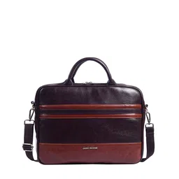 Gauge Machine 16" Brown Apointee Laptop Bag with Detachable Strap-26
