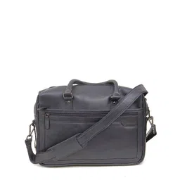 Calvadoss Men Textured Leather Laptop Bag-31