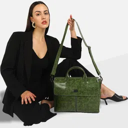 KLEIO Vegan Marble Textured Unisex Laptop Bag-36
