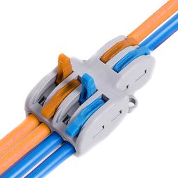 PCT-SPL-42 0.08-2.5mm 4:2 Pole Wire Connector Terminal Block with Spring Lock Lever for Cable Connection image 3