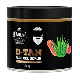 Braavoking Men Waterless Face Cleanser and D-Tan Face Scrub Gel- 100ml+100g-image-8