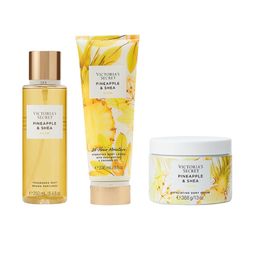 Victoria's Secret Pineapple Shea Glow Natural Beauty Exfoliating Body Scrub- 368 g-21
