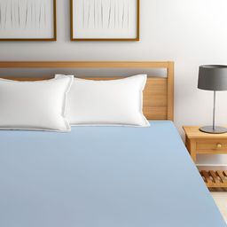 GADDA CO Blue Terry Cotton Fitted Twin Size Water Resistant Mattress Protector-image-66