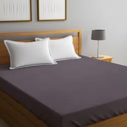 GADDA CO Grey Terry Cotton Water Proof Elastic Fitted Single Bed Mattress Protector-image-45