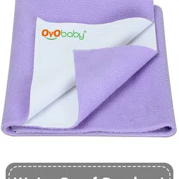 OyO Baby Infants Violet Waterproof Mattress Protector-13