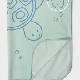 MiArcus Kids Green Printed Cotton Mattress Protector-37