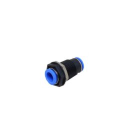 12 PU Connector PMM 12mm OD Union Bulkhead Connector PMM 12 Union Bulkhead For Industrial Applications - RS740412 PU Connector PMM 12mm OD Union Bulkhead Connector PMM 12 Union Bulkhead For Industrial Applications - RS7404 image 1
