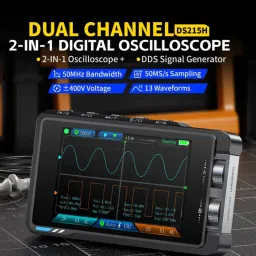 FNIRSI DS215H 2-in-1 Handheld Digital Oscilloscope With Integrated DDS Function Signal Generator FNIRSI DS215H 2-in-1 Handheld Digital Oscilloscope With Integrated DDS Function Signal Generator image 3