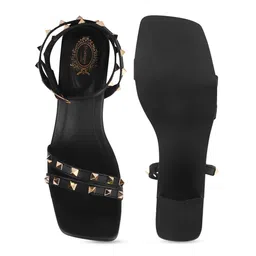 Shoetopia Embellished Open Toe Block Heels image 5