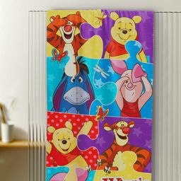YK Kids Blue Winnie The Pooh Printed 380 GSM Pure Cotton Bath Towel-66