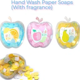 trendylife store Design Apple Shape Bottle Paper Soap Random image 5