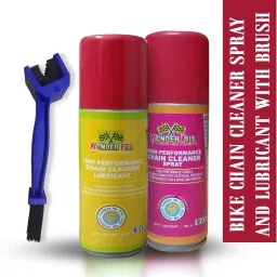 CHAIN CLEANER 120 ML, CHAIN LUBE 120 ML, ONE CHAIN CLEANER BRUSH BOTH SIDES Combo-image-13
