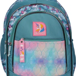 Medium 27 L Backpack 16 inch Precious 005 Unicorn Printed Mint Green-image-7