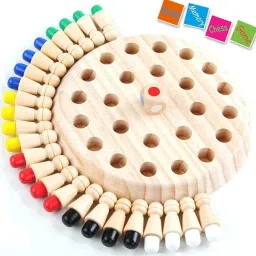 ethoss ecom ching Games, Wooden Memory Match Stick Chess Game,BLOWEST Colorful Memory Chess Board Game Accessories image 4