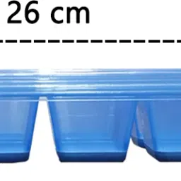 inddushome Popup Ice Tray With Lid and Silicon Base Multicolor Plastic Ice Cube Tray image 5