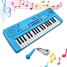 Keyboard Piano, 37 Keys Piano Keyboard for Kids P21 Key Piano Keyboard with Mic & Charger BLU21 Analog Portable Keyboard-image-18