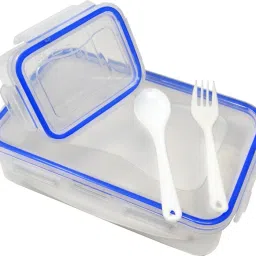 Lock & Fit Small (800ml+125ml) with Folk & Spoon 2 Containers Lunch Box-10