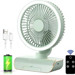 Solisca plastic Mini Portable 3 Speed mode Build-in Battery Rechargeable-cooling blade USB Fan-image-94