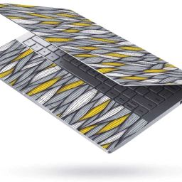 Techfit Full Body Laptop Skin with Screen Guard and Key Guard - Wave Pattern Combo Set image 2