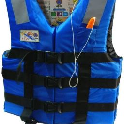 Polyester Safety Adult Life Jacket – PFD Type III, Life-Saving Jacket for Swimming, Boating, Water Skiing, Jet Skiing, and Rescue, Up to 120kg Capacity (Blue) Swim Floatation Belt-image-9