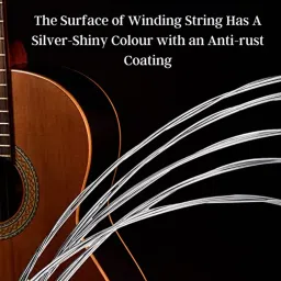 mocking bird Acoustic Guitar E-Strings E-1st Guitar Strings 0.10 Gauge with 5 picks Replacement Guitar String image 3