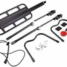 shivexim Alloy Adjustable Rear Rack 110 Lbs Capacity AluminiumBicycle Carrier image 2