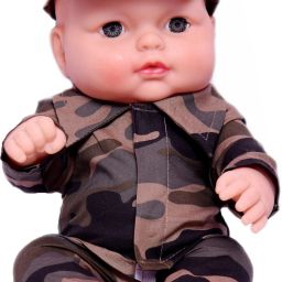 Cute Boy in Camouflage Dress Doll for Kids(Moveable Legs & Arms)30c.m-image-73
