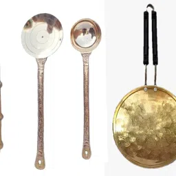 tawa spoon 2 tong1 Tawa 9 cm diameter with Lid-image-68