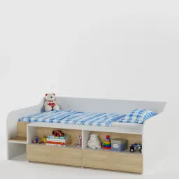 boingg! - a happy start BumbleBee Kids Bed in Oak Colour with Box Storage-picture-39